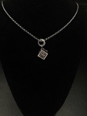 Chrome Hearts Floral Motif Dice Unisex Necklace